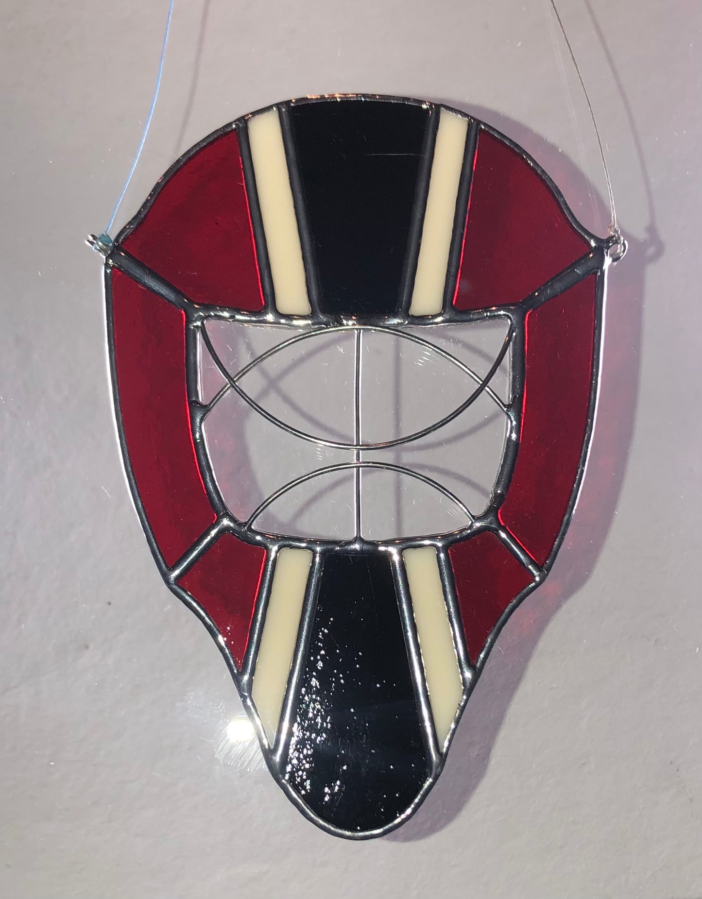 Goalie Mask Suncatcher.