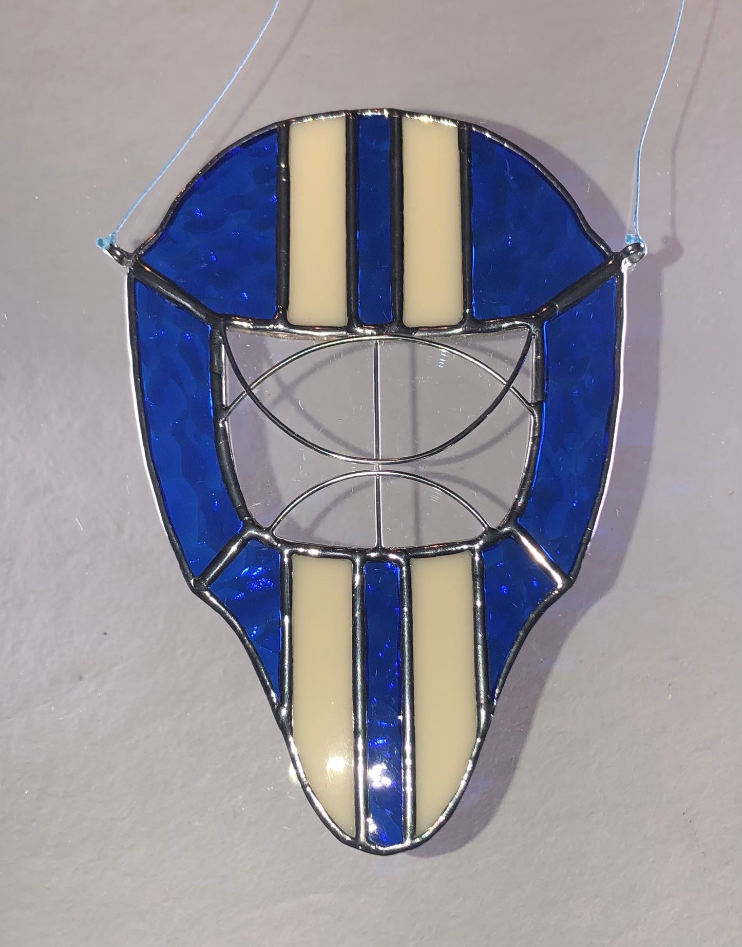 Goalie Mask Suncatcher.