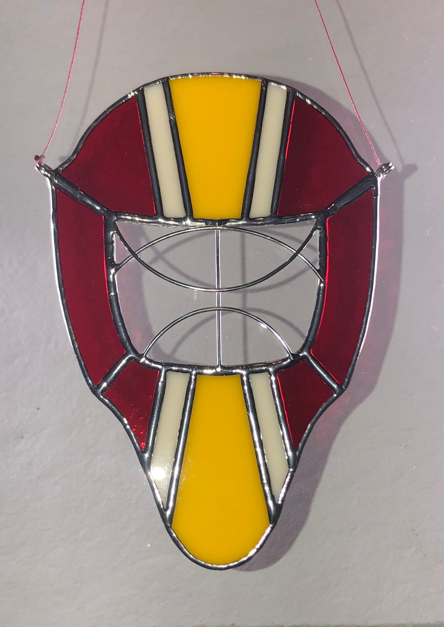 Goalie Mask Suncatcher.