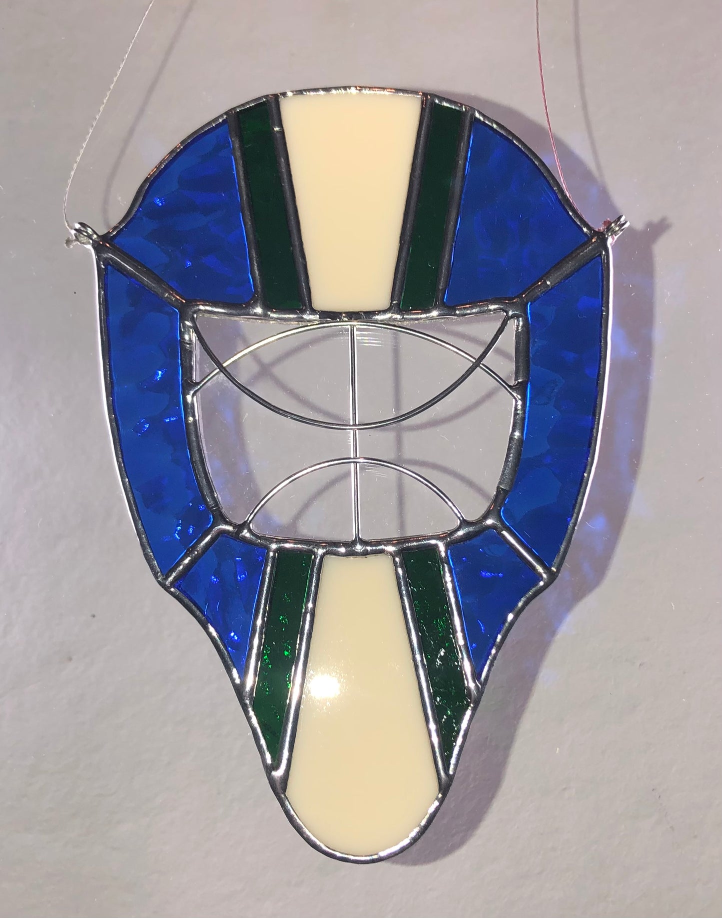 Goalie Mask Suncatcher.